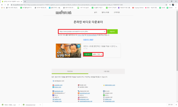 온라인 비디오 다운로더 유튜브 동영상 저장 다운로더, 4