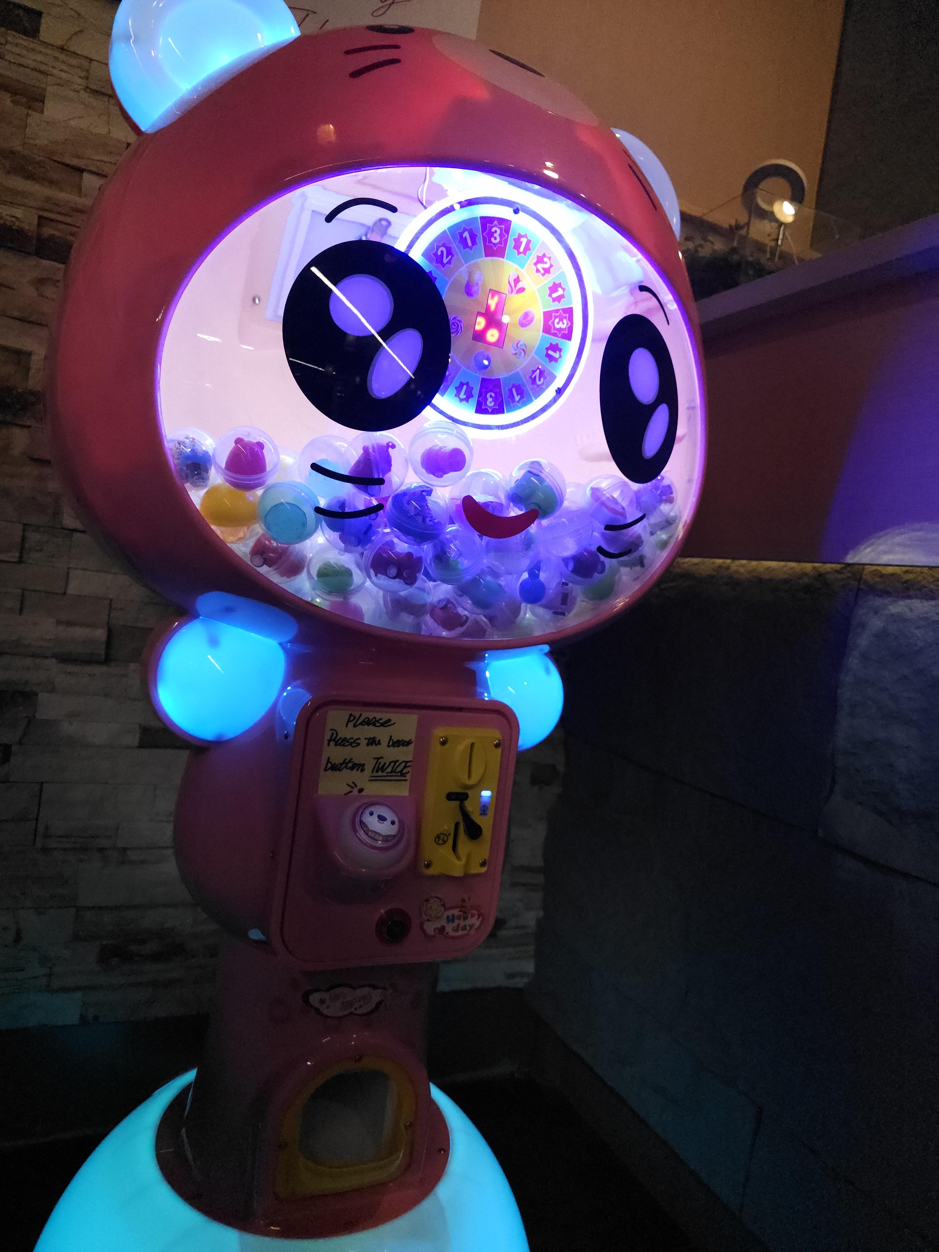 A toy machine in the Kawa Revolving Sushi