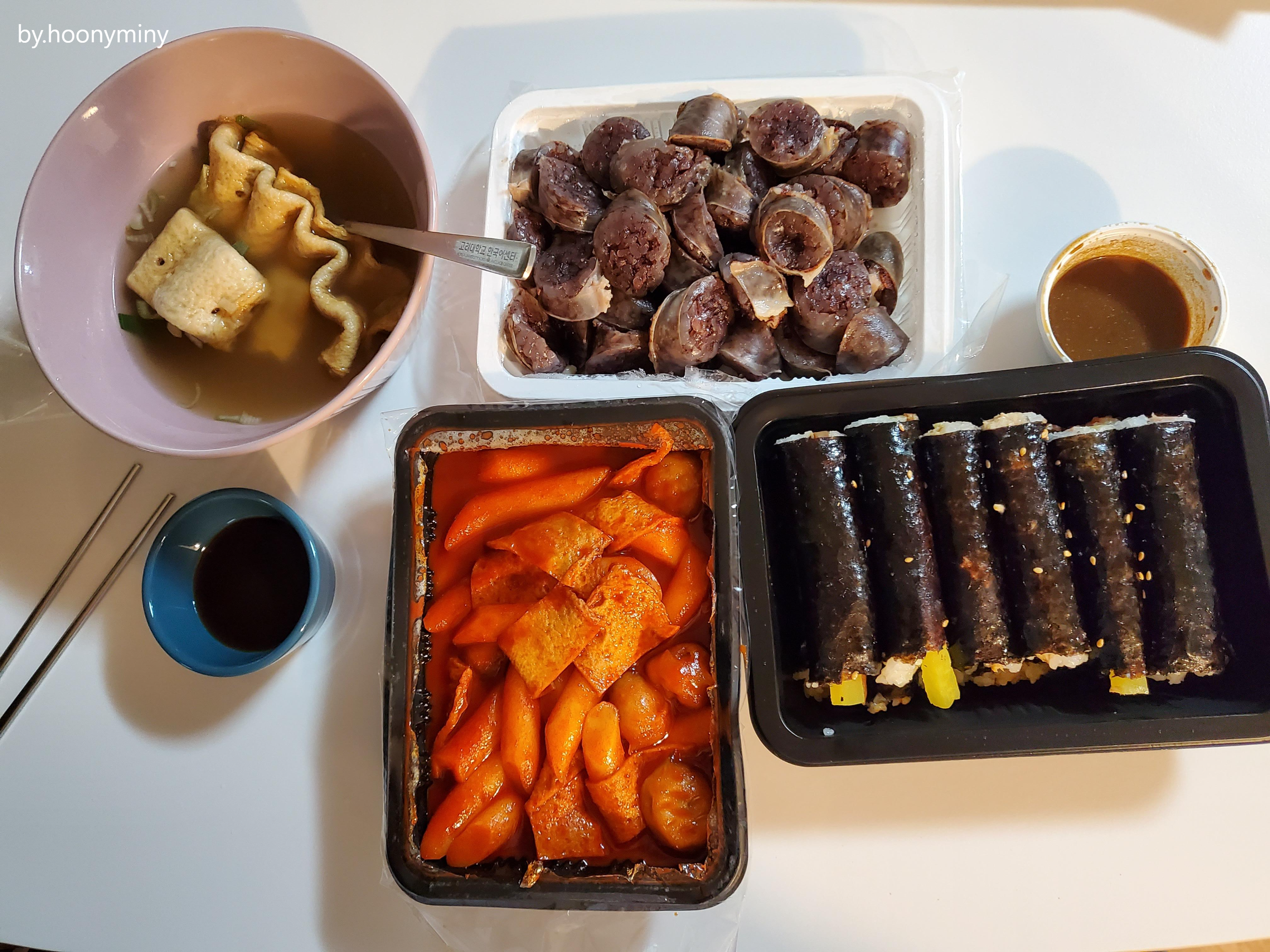  속초 배달 포장 '3849 꼬마김밥 분식본점' 속초중앙시장 먹거리 줄서서먹는 분식맛집