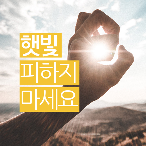  태양을 피하지 마세요 / 햇빛의 효능