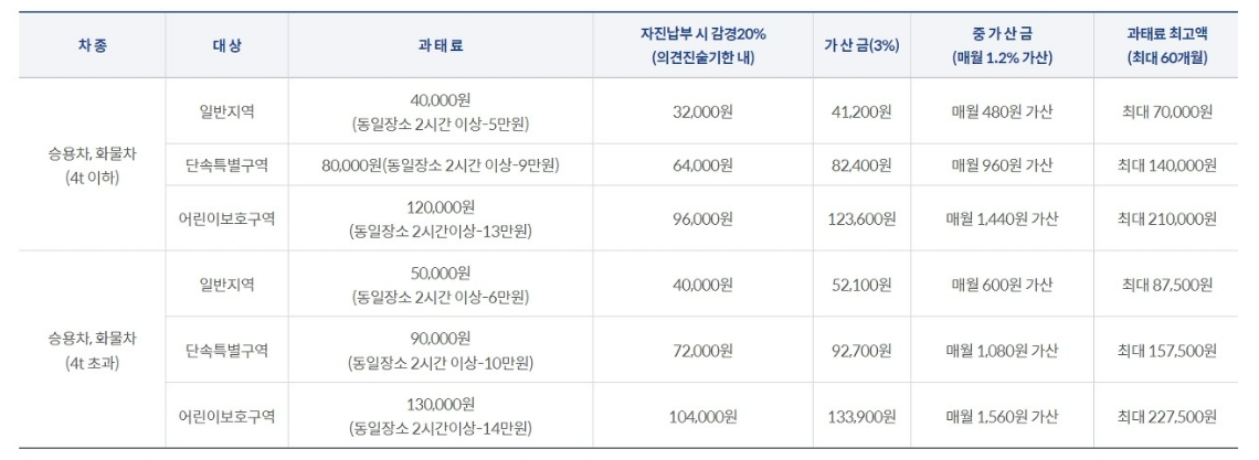 2023년 주차위반 벌금 7