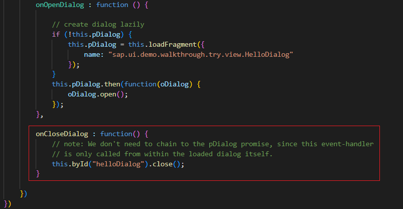  [ SAPUI5 ] Fragment Callbacks