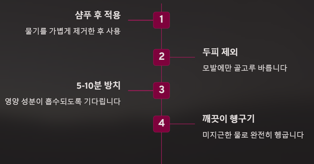 트리트먼트 사용법