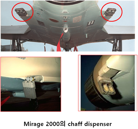 Mirage 2000 chaff dispenser