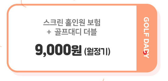  홀인원하면 15만원 주는 골프존 이색보험 - 골프대디 더블 홀인원
