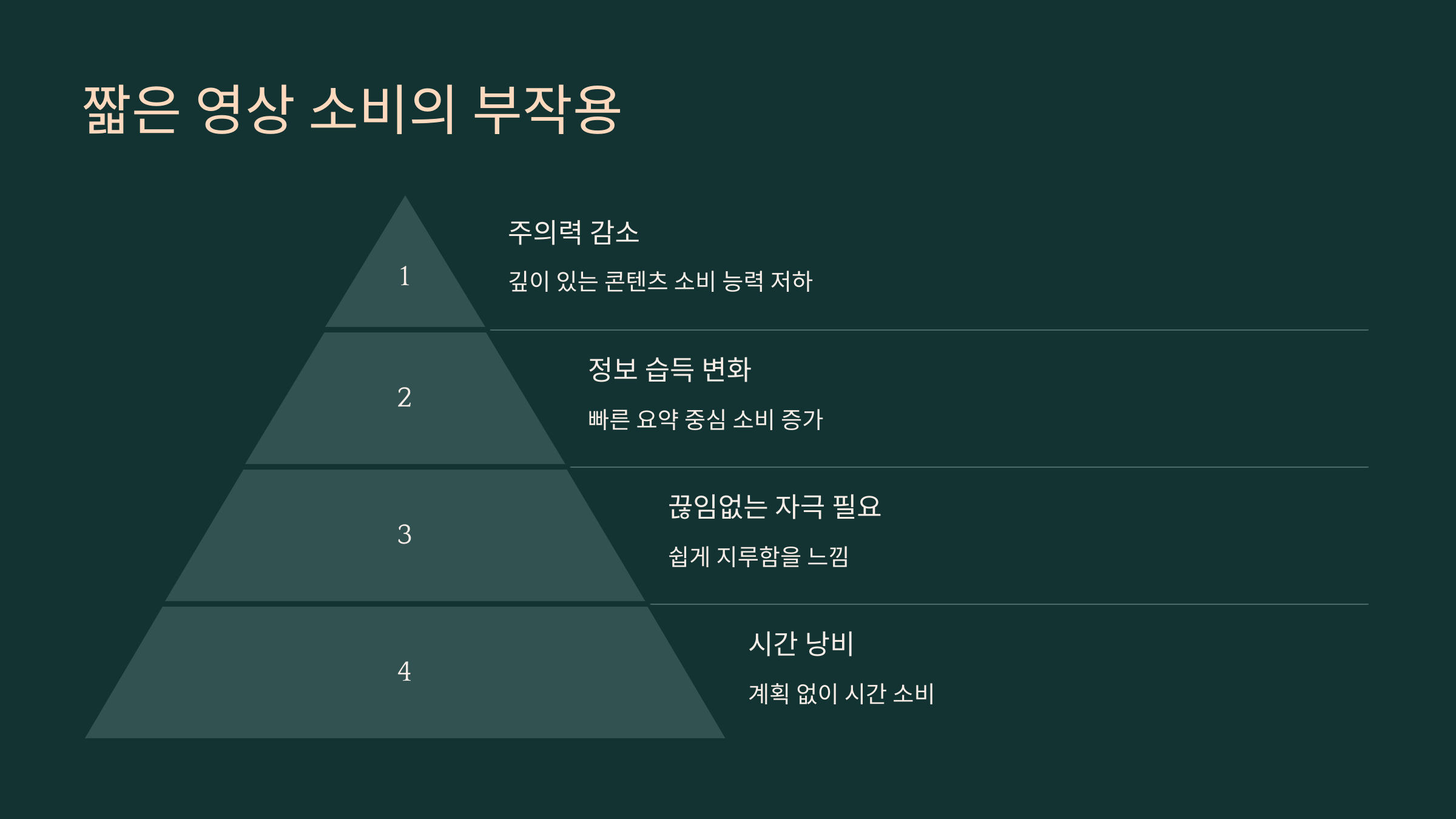5. 짧은 영상 소비가 주는 부작용