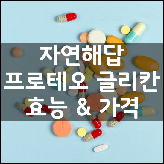 자연해답-프로테오-글리칸-성분-효능-2가지-복용법-가격-추천-썸네일