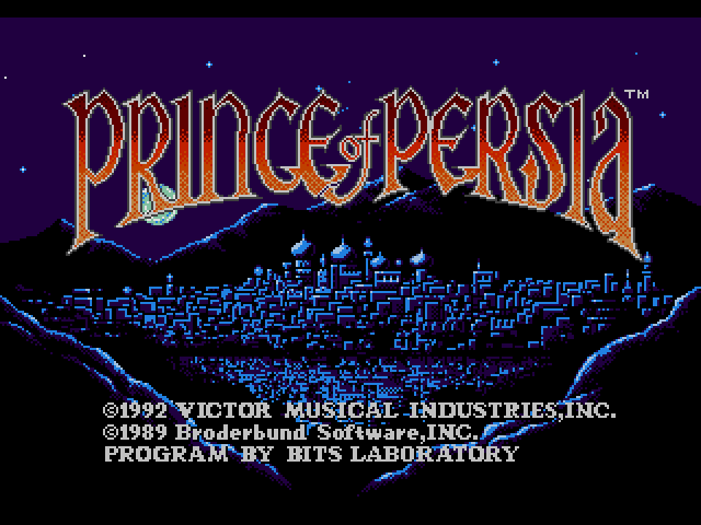  Prince of Persia (메가 CD / MD-CD) 게임 ISO 다운로드