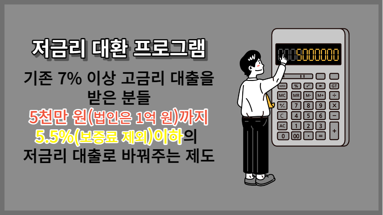 저금리 대환 프로그램