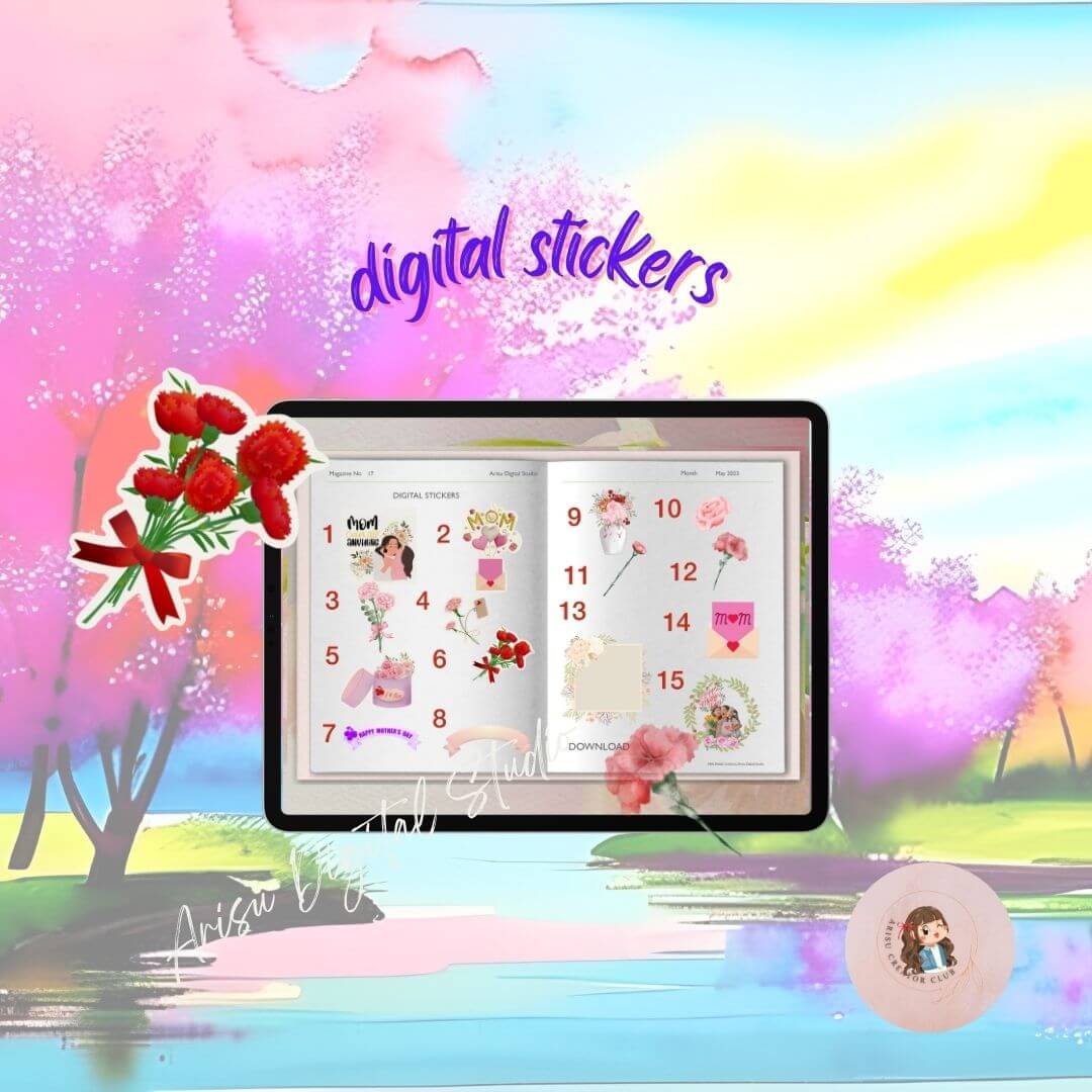 May digital stickers