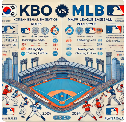 KBO vs MLB 차이점 사진