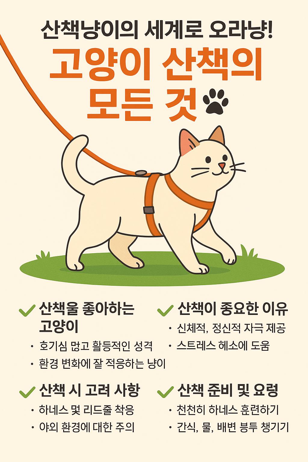 고양이 산책