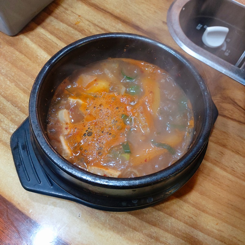 흑돼지거리 탑부평 된장찌개