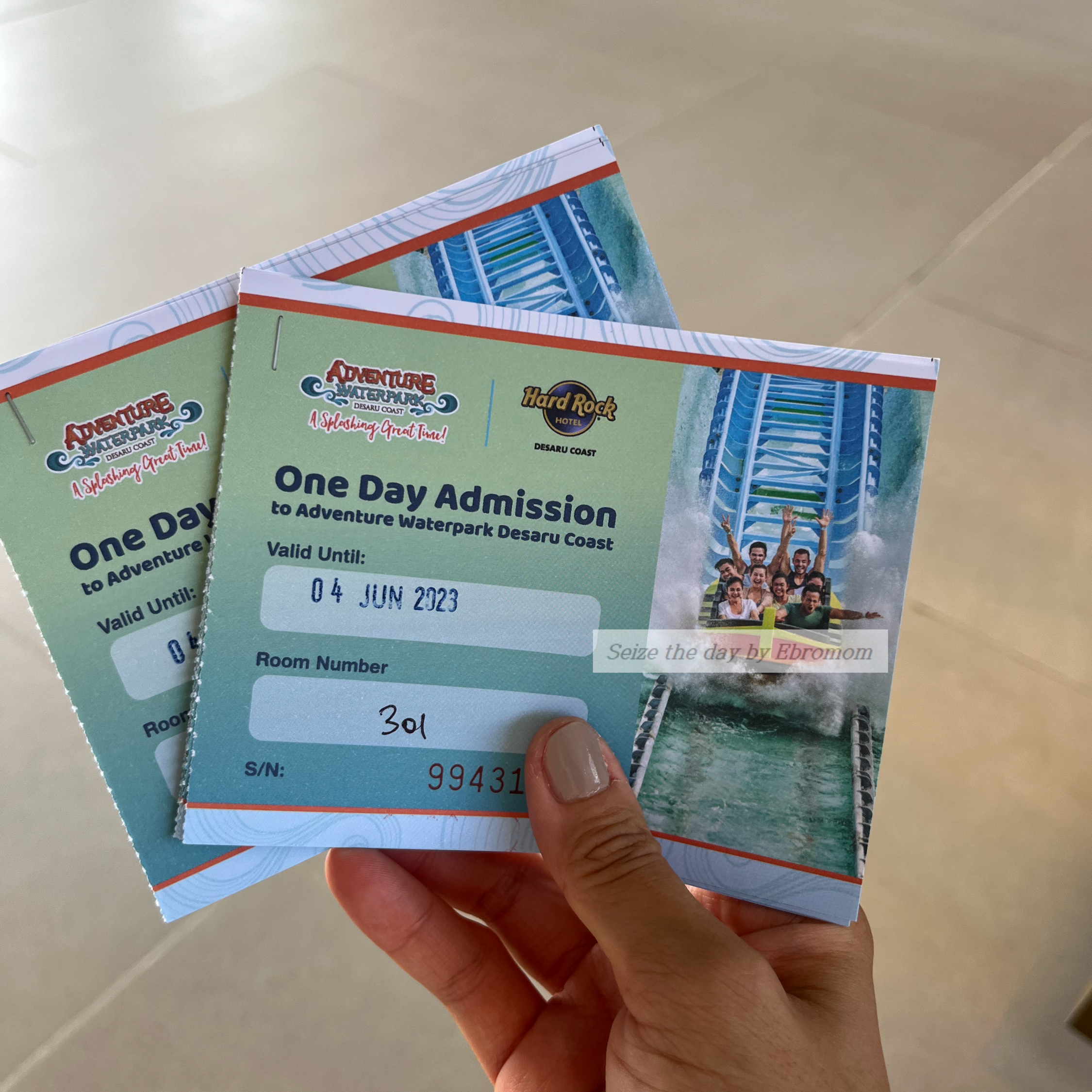 Free ticket for Desaru Water park