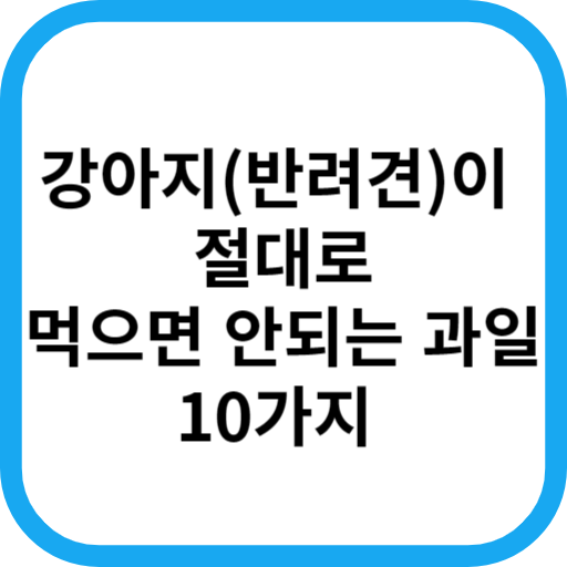 강아지 복숭아 먹어도 되나요? 먹으면 안되는 과일 10가지