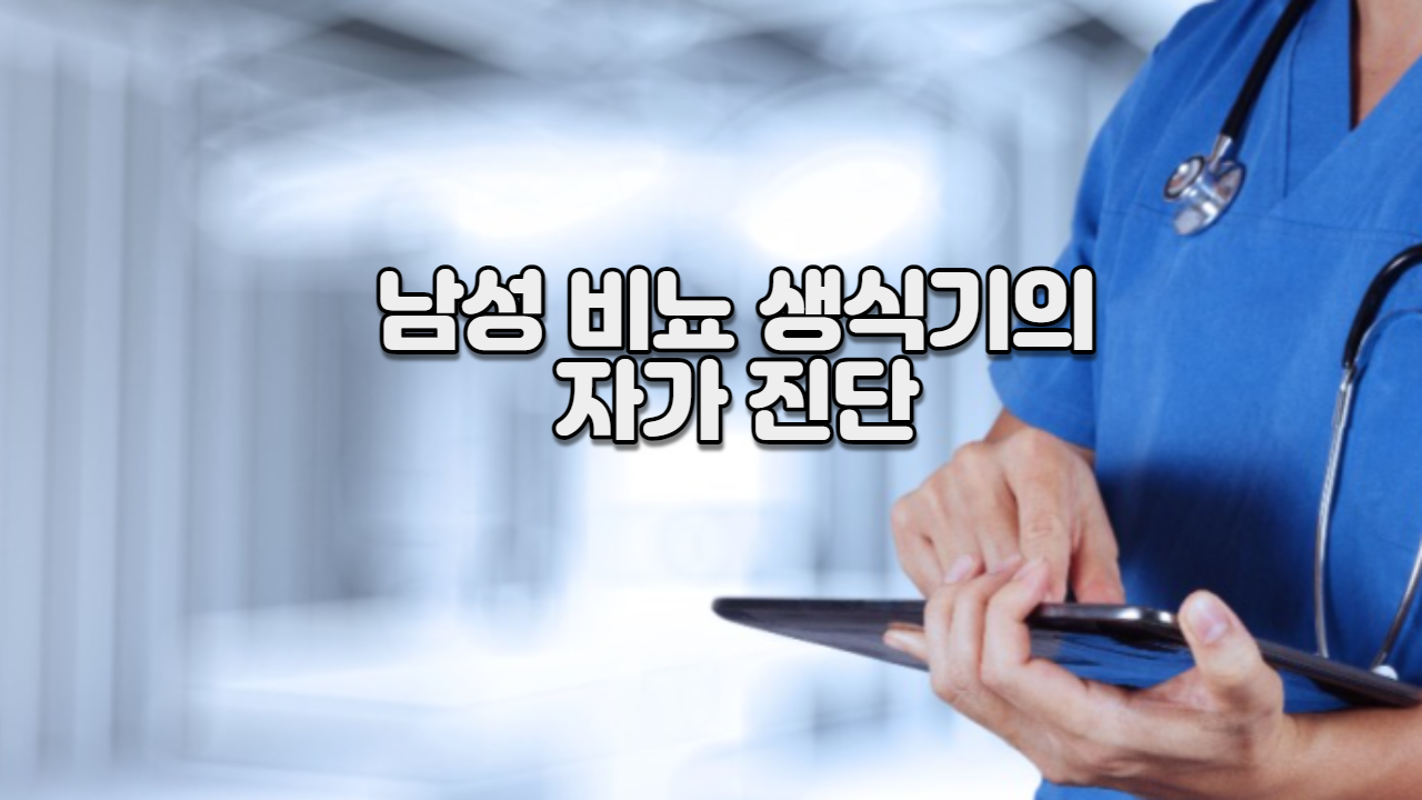  남성 비뇨 생식기의 자가 진단