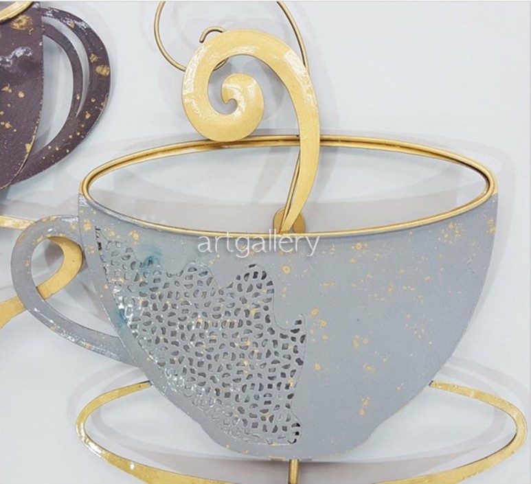 느껴지는 벽장식 철제 아트 그림, 주방 인테리어 소품, 커피향 2