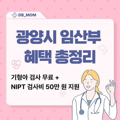 [광양시 임신 지원제도] 기형아 검사 무료 + 고령 임산부 NIPT 50만 원 지원 총정리