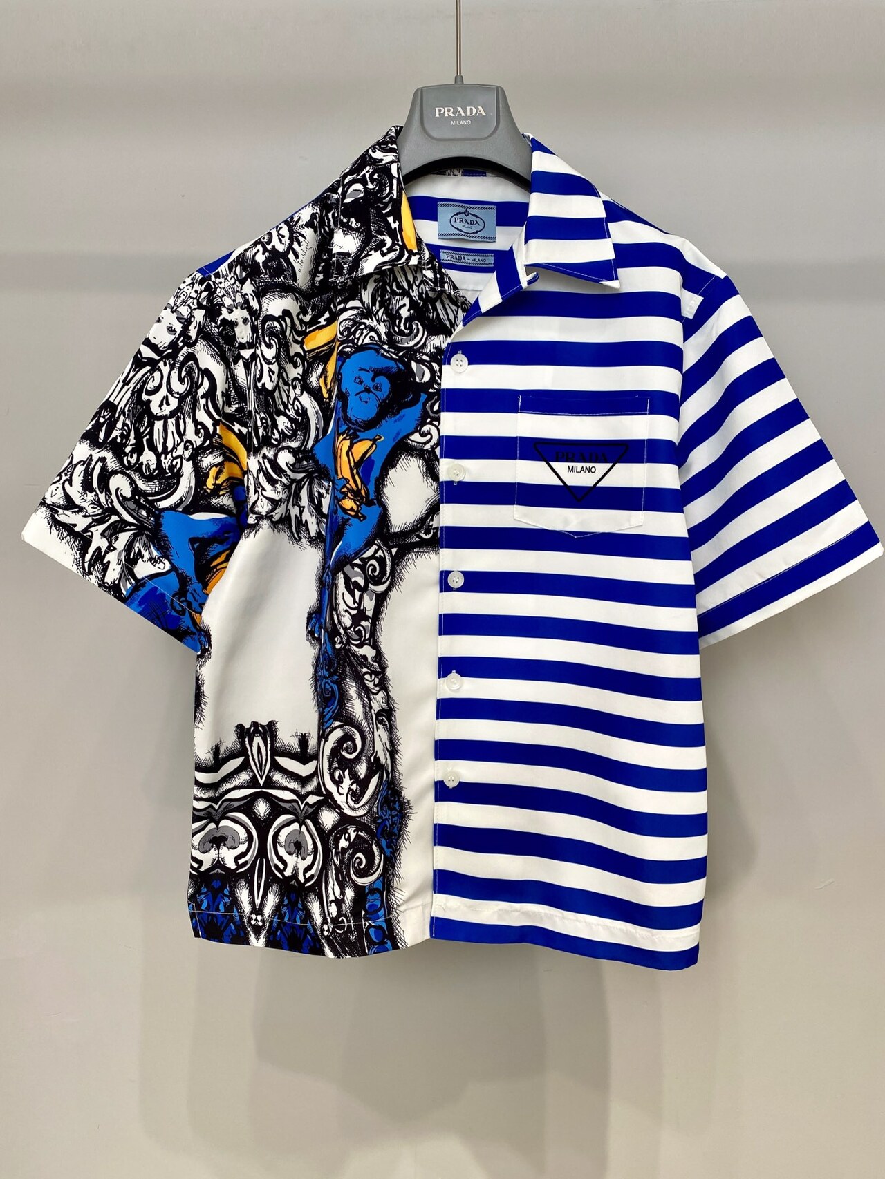  [PRADA] 프라다 더블 매치 포플린 셔츠 1ZTG F0424 S212