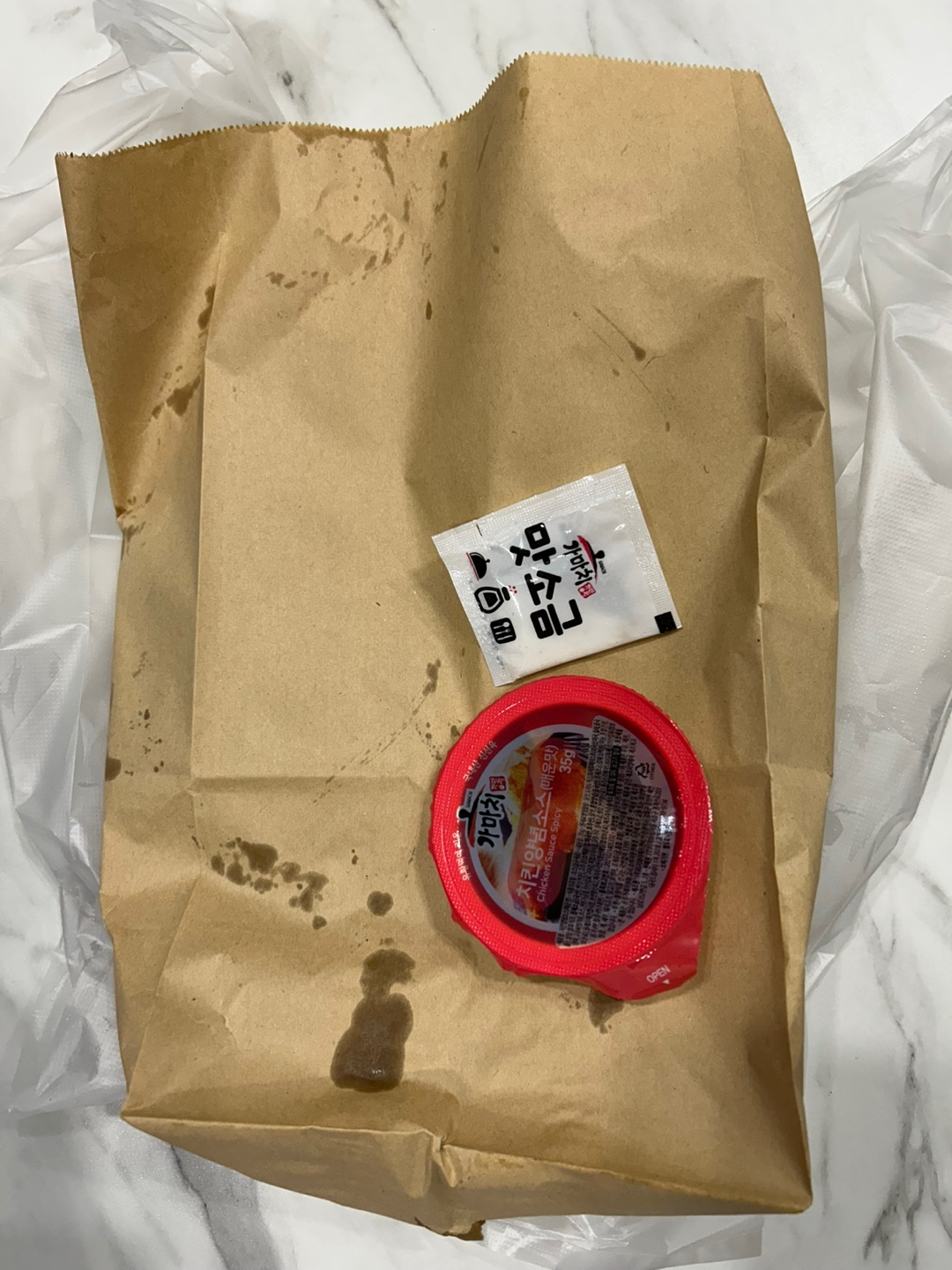 가마치통닭 봉투 사진