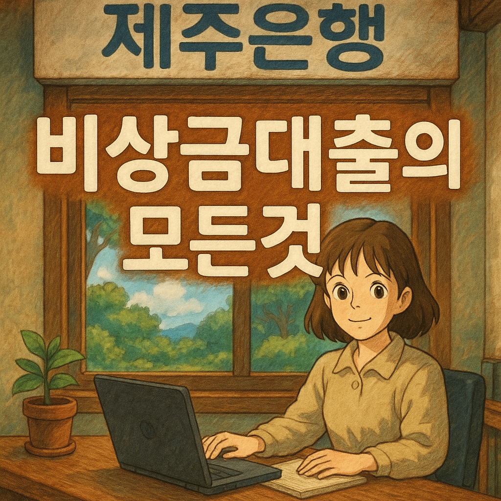 제주은행 비상금대출 자격요건 총정리 만 19세 이상, 신용등급 기준은?