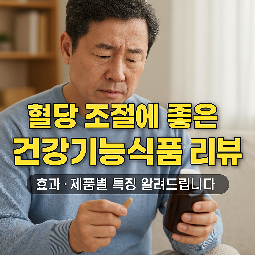 혈당 조절에 좋은 건강기능식품 리뷰