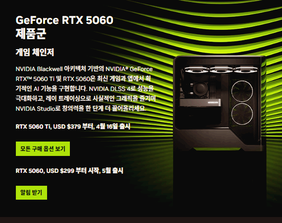 지포스 RTX 5060 Ti 성능 리뷰 | DLSS 4·레이 트레이싱·전력 효율까지 분석