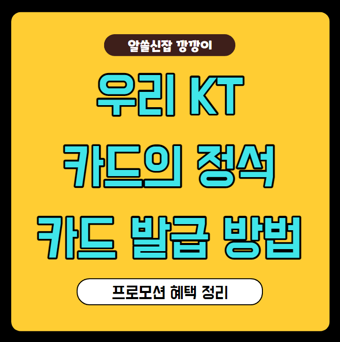  KT 카드의정석 SUPER DC2 발급받는 방법 정리