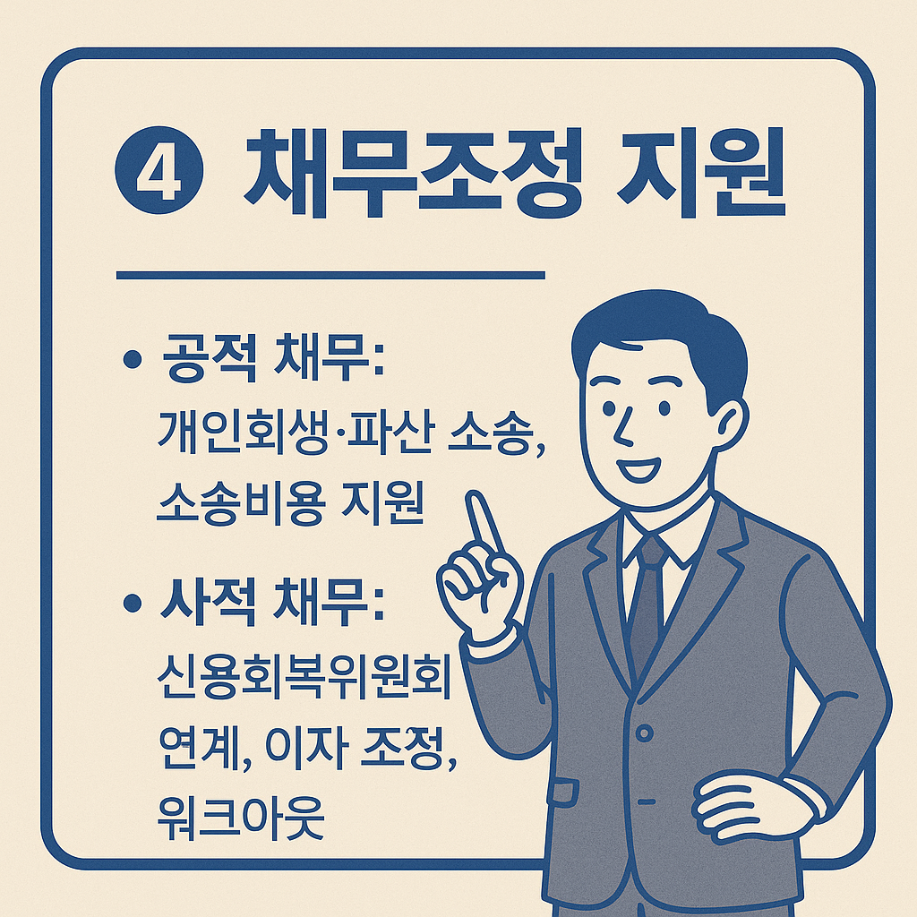 채무 조정 지원