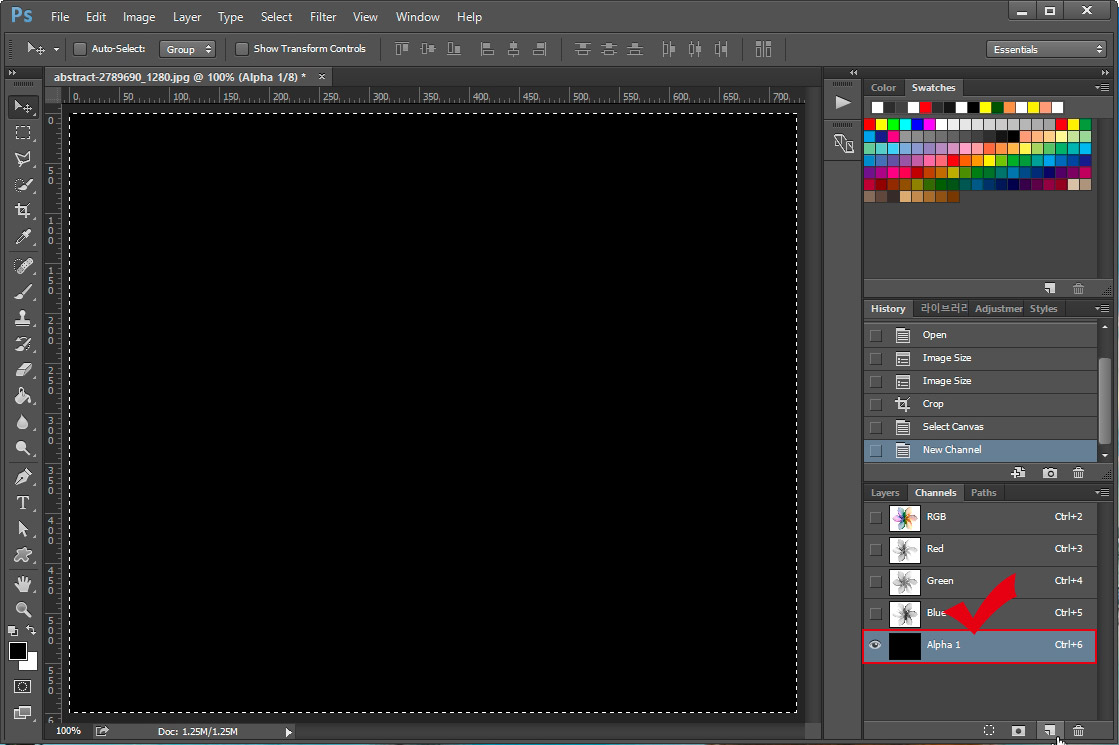 포토샵 알파 채널