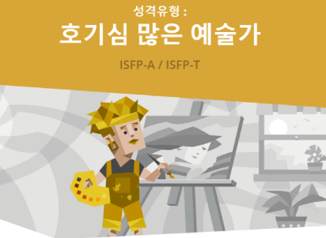 MBTI 유형 ISFP 빙고, 연애, 궁합표 썸네일