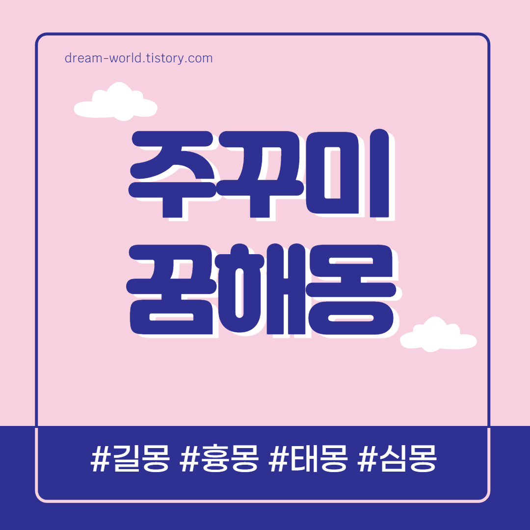 주꾸미 꿈해몽 13가지 총정리 (쭈꾸미 꿈해몽, 주꾸미 잡는 꿈 )