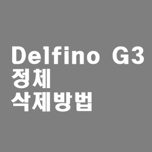  Delfino G3 란 뭔가요? 삭제해도 되나요?