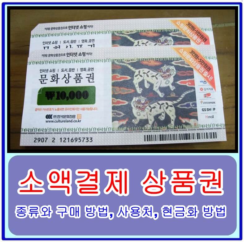 소액결제 상품권