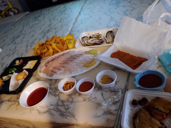  오산 회 배달 성대한 횟집