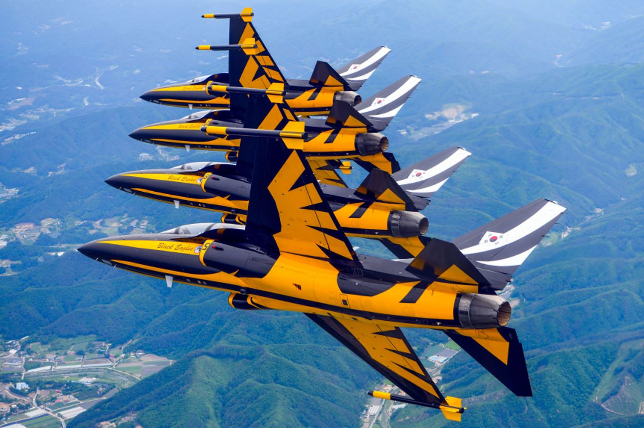  서울 전투기 블랙이글스 기종 T-50