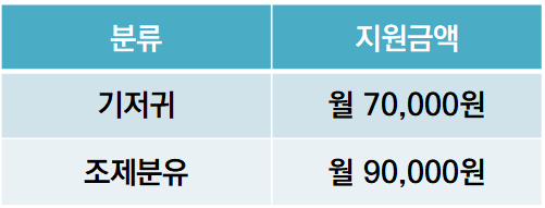 기저귀·조제분유 지원금액