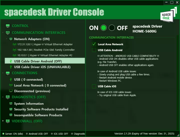 USB Cable Driver Android