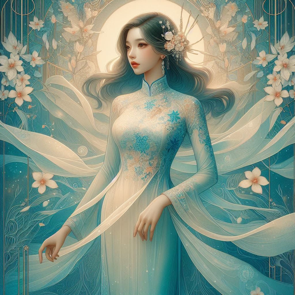 Elegant beauty ao dai 14