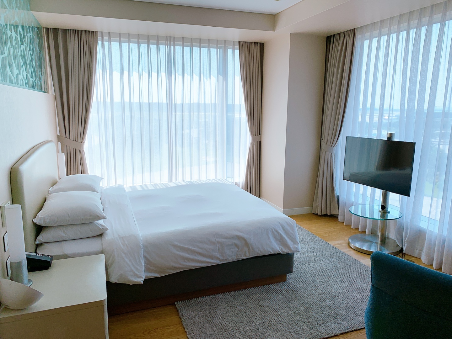 인천 하얏트 스위트룸 침대