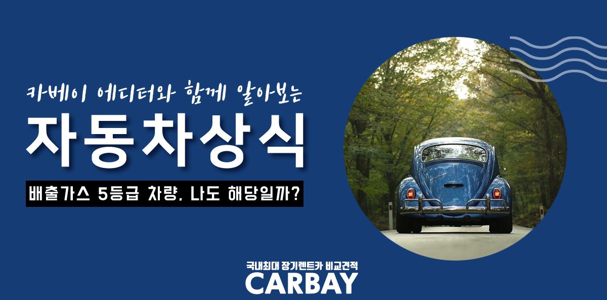  배출가스 5등급차량, 나도 해당될까? 내 차량 등급 조회하는 방법!
