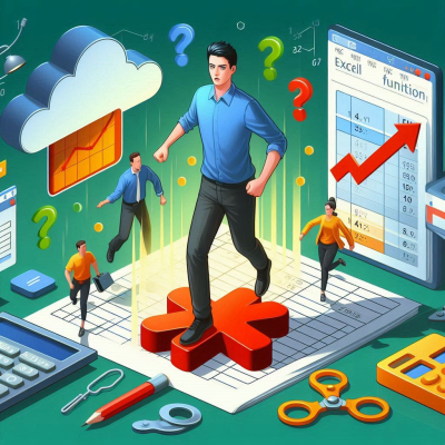 엑셀의 다양한 데이터와 그래프를 설명하는 일러스트입니다.