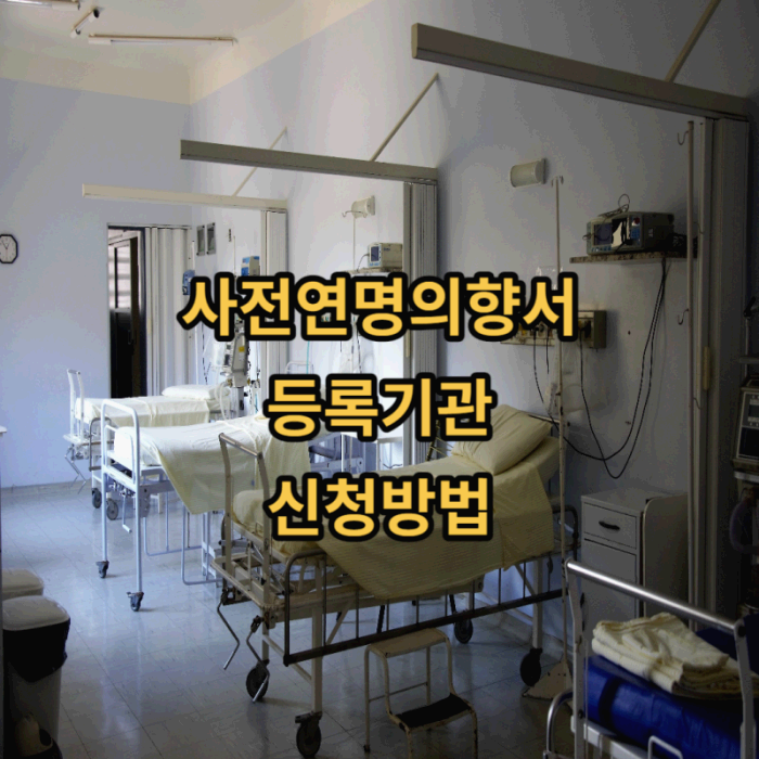  사전연명의향서 연명치료거부 생명연장거부 신청 방법 등록기관 주의할 점