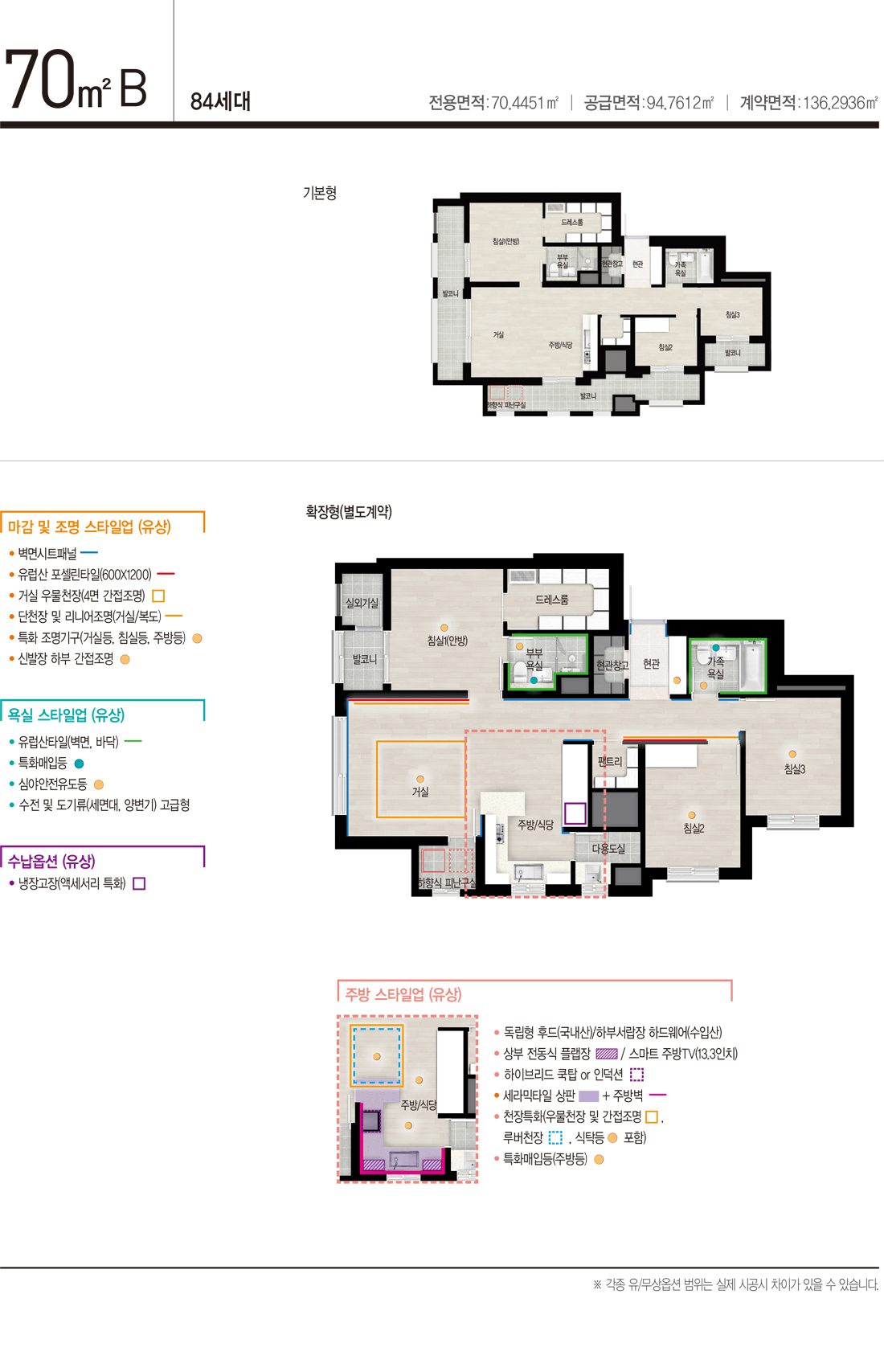 강서자이 에코델타 - 70B 평면도