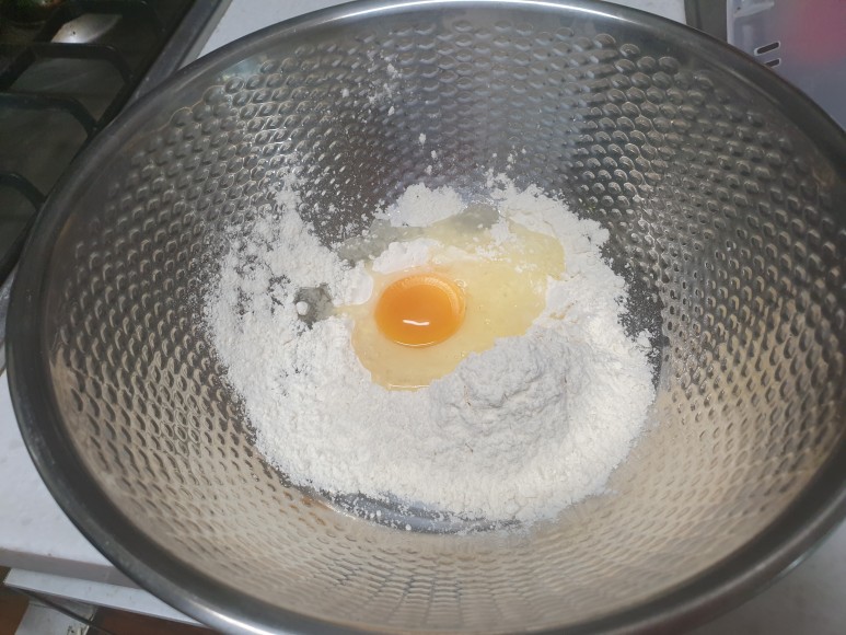  김치전으로 차려본 저녁