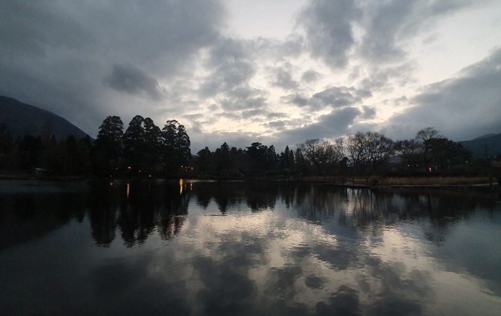 긴린코 호수의 아름다운 풍경