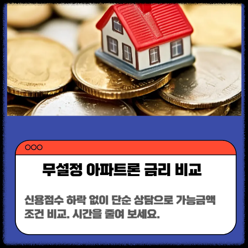 무설정아파트론 금리