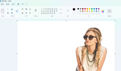 윈도우11 그림판 배경제거 기능