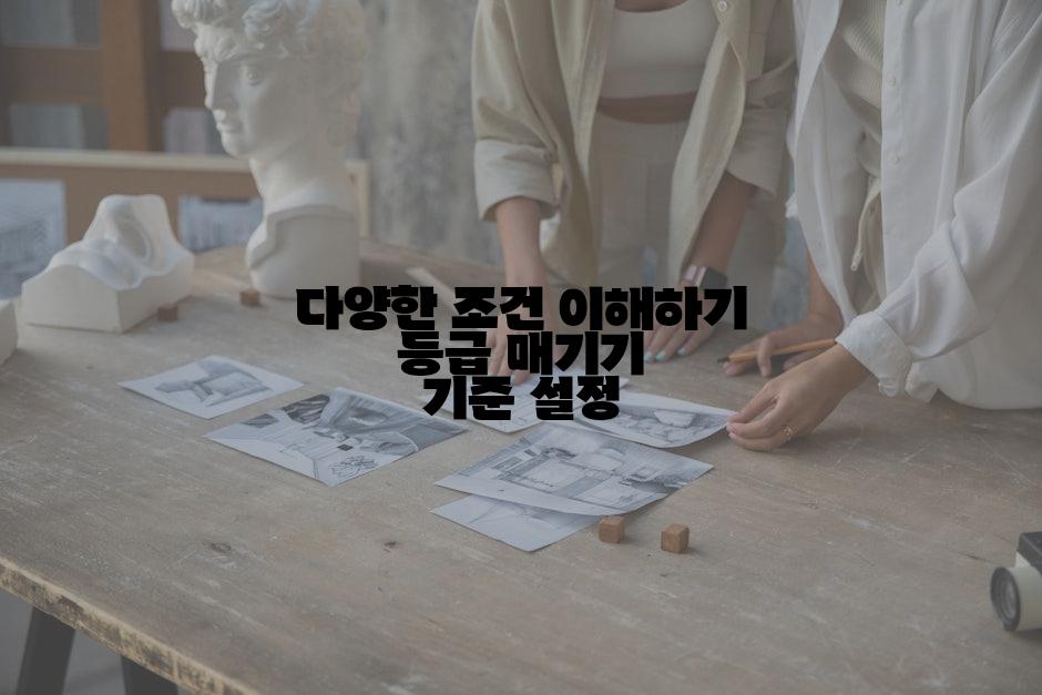다양한 조건 이해하기 등급 매기기 기준 설정
