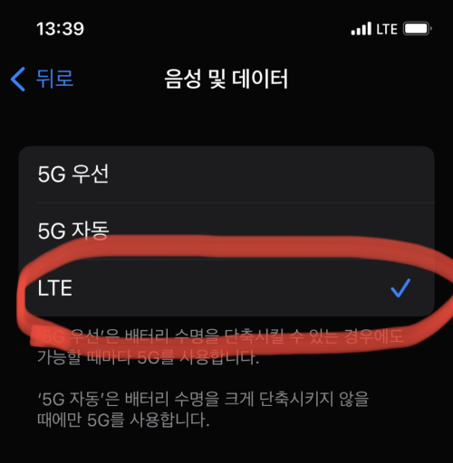 LTE-선택